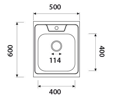 Мойка из нержавеющей стали Kaiser KSS-6050 Мойка из нержавеющей стали Kaiser KSS-6050
