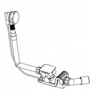 Слив-перелив Kaldewei 4081, 6877.7202.0001 белый, с функцией налива