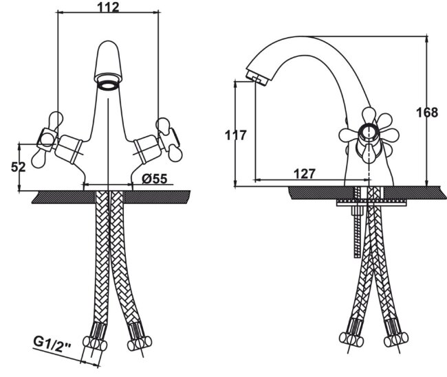 Смеситель Kaiser 44311-3 Carlson Style для раковины Смеситель Kaiser 44311-3 Carlson Style для раковины