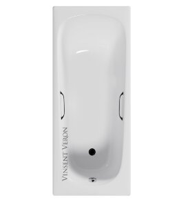Ванна чугунная Vinsent Veron Concept 150x70 с отверстиями для ручек  (VCO1507042H)