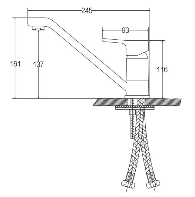 Смеситель Kaiser 63033 Vega для кухни