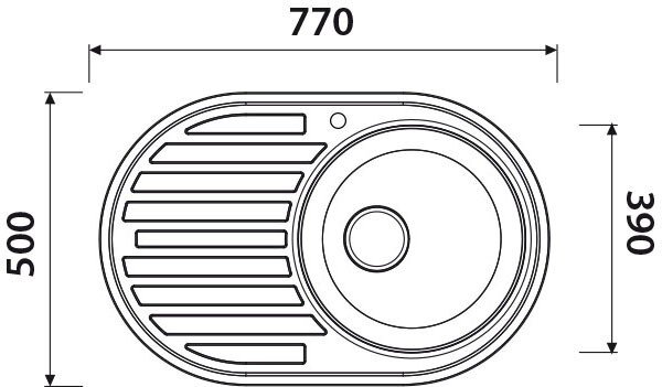 Мойка из нержавеющей стали Kaiser KSS-7750R Мойка из нержавеющей стали Kaiser KSS-7750R
