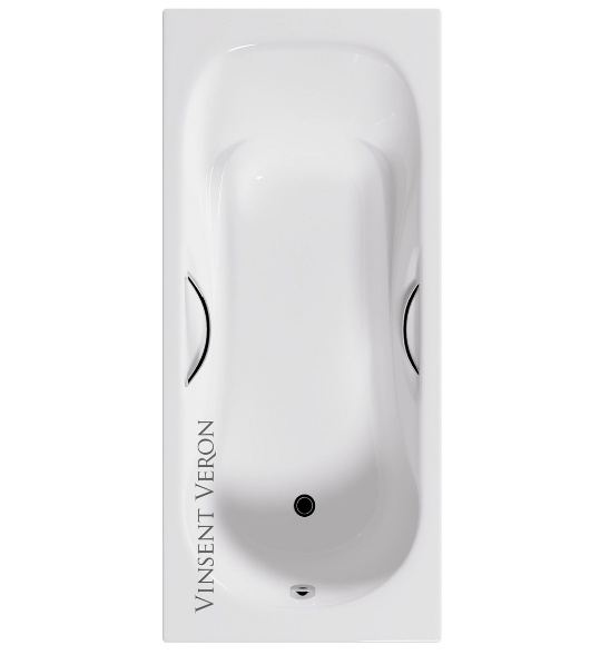 Ванна чугунная Vinsent Veron Aura 170x70 с отверстиями для ручек Ванна чугунная Vinsent Veron Aura 170x70 с отверстиями для ручек