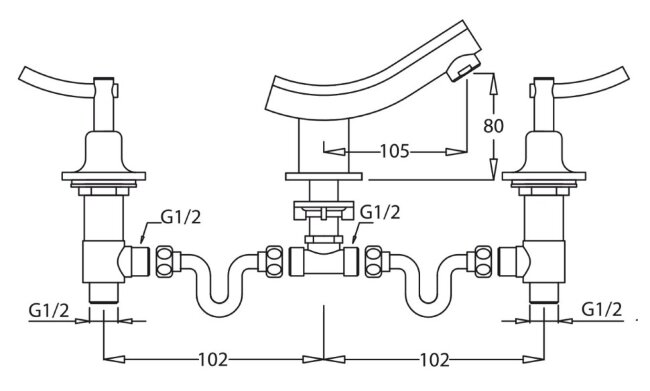 Смеситель Kaiser 47122 Logo для раковины Смеситель Kaiser 47122 Logo для раковины