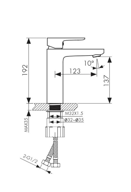 Смеситель Kaiser 04011 Sofia для раковины