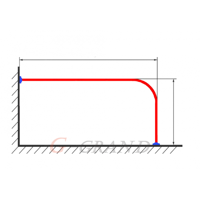 Карниз Г- образный G-Grand 160x70 см Карниз Г- образный G-Grand 160x70 см