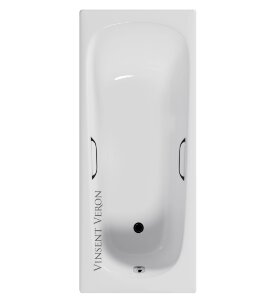 Ванна чугунная Vinsent Veron Concept 170x70 с отверстиями для ручек  (VCO1707042H)