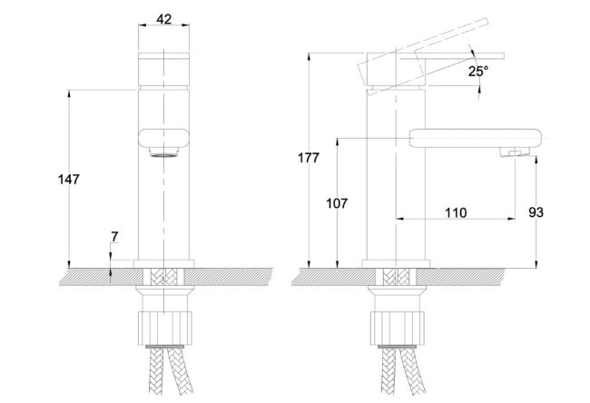 Смеситель Kaiser 33011 Arena для раковины