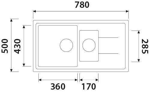 Мойка-Гранит Kaiser KG2M-7850-SB Мойка-Гранит Kaiser KG2M-7850-SB