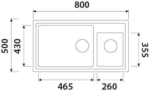 Мойка-Гранит Kaiser KG2M-8050-J