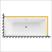 Карниз Г- образный G-Grand 190x90 см Карниз Г- образный G-Grand 190x90 см