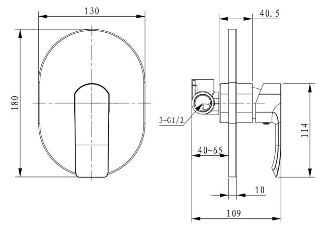 Смеситель Kaiser 67177-1 Aurora для скрытого монтажа