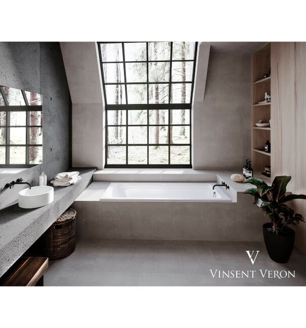 Ванна чугунная Vinsent Veron Devon 180x75 с отверстиями для ручек Ванна чугунная Vinsent Veron Devon 180x75 с отверстиями для ручек