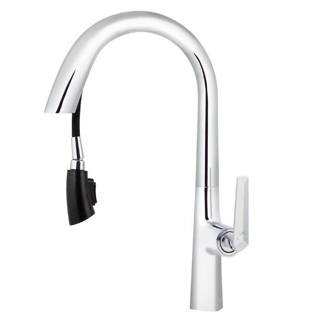 Смеситель Kaiser 09066 Strike для кухни с выдвижным изливом