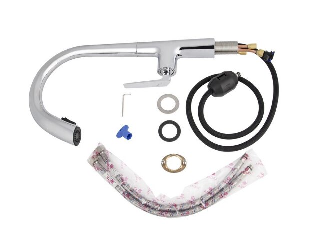 Смеситель Kaiser 09066 Strike для кухни с выдвижным изливом