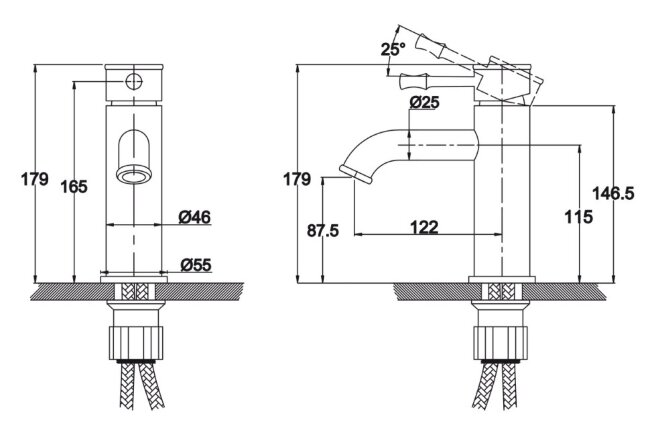 Смеситель Kaiser 51011-1 Milos для раковины Смеситель Kaiser 51011-1 Milos для раковины